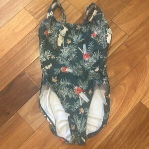 Lucky Leo Emerald Nutcracker ‘Crescent’ leotard AM with hi-cut leg. Worn once